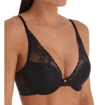 Natori Women's Cherry Blossom Convertible Contour Underwire Bra in Black | Size 30DDD | HerRoom.com