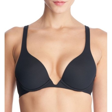 Natori Women's Verge Convertible Plunge Bra in Black | Size 36DD | HerRoom.com