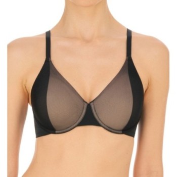 Natori Women's Side Effect Side Support Underwire Bra in Black/Cafe | Size 38DD | HerRoom.com