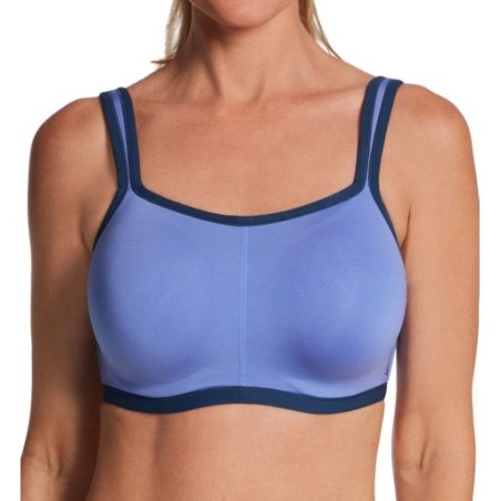 Natori Women's Yogi Sports Bra in French Blue/Night Blue | Size 36DDD | HerRoom.com