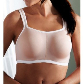 Natori Women's Yogi Sports Bra in Beige | Size 40DDD | HerRoom.com