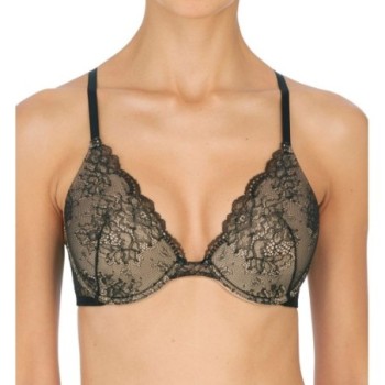 Natori Women's Vivid Full Fit Contour Underwire Bra in Black/Cafe | Size 32B | HerRoom.com