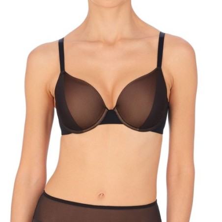 Natori Women's Side Effect Full Fit Contour Underwire Bra in Black/Cafe | Size 38DDD | HerRoom.com