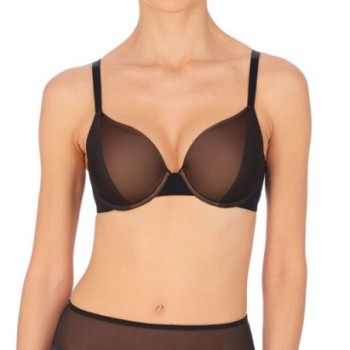 Natori Women's Side Effect Full Fit Contour Underwire Bra in Black/Cafe | Size 40C | HerRoom.com