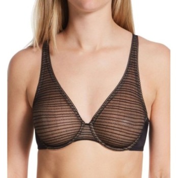 Natori Women's Revive Full Fit Underwire Bra in Black/Buff | Size 38DDD | HerRoom.com