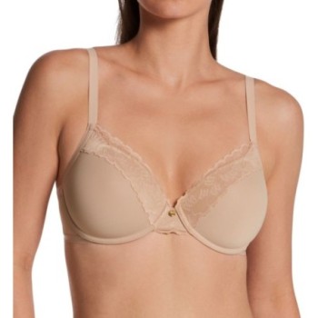Natori Women's Hidden Glamour Full Fit Underwire Contour Bra in Beige | Maternity | Size 34G | HerRoom.com