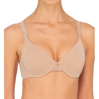 Natori Women's Pure Luxe Custom Coverage Seamless Underwire Bra in Beige | Size 30H | HerRoom.com