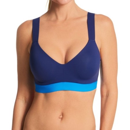 Natori Women's Dynamic Convertible Contour Sports Bra in Dark Blue/Blue Lapis | Size 38DDD | HerRoom.com