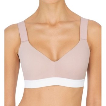 Natori Women's Dynamic Convertible Contour Sports Bra in Rose Beige/White | Size 38C | HerRoom.com
