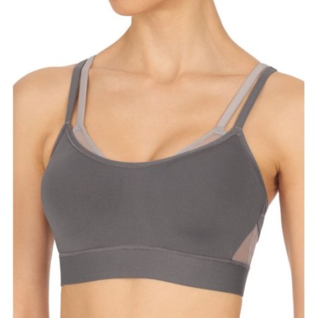 Natori Women's Gravity Contour High Impact Underwire Sports Bra in Grey/Lead | Size 40C | HerRoom.com