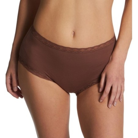 Natori Women's Bliss Cotton Full Brief Panty in Beige | Plus Size Small | HerRoom.com