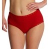 Natori Women's Bliss Cotton Full Brief Panty in Red | Plus Size 2XL | HerRoom.com