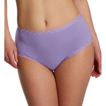 Natori Women's Bliss Cotton Full Brief Panty in Purple | Plus Size Medium | HerRoom.com