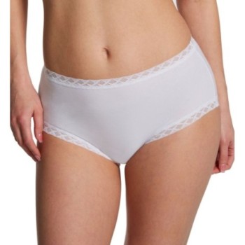 Natori Women's Bliss Cotton Full Brief Panty in White | Plus Size Large | HerRoom.com