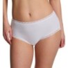 Natori Women's Bliss Cotton Full Brief Panty in White | Plus Size Medium | HerRoom.com