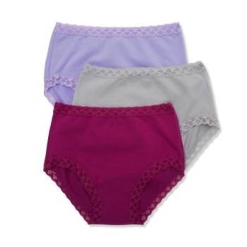 Natori Women's Bliss Full Brief Panty - 3 Pack in Berry/Vapor/Violet | Size Small | HerRoom.com