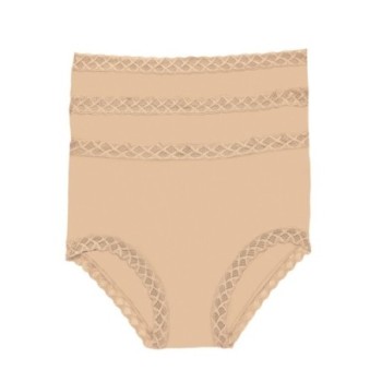 Natori Women's Bliss Full Brief Panty - 3 Pack in Beige | Size XL | HerRoom.com