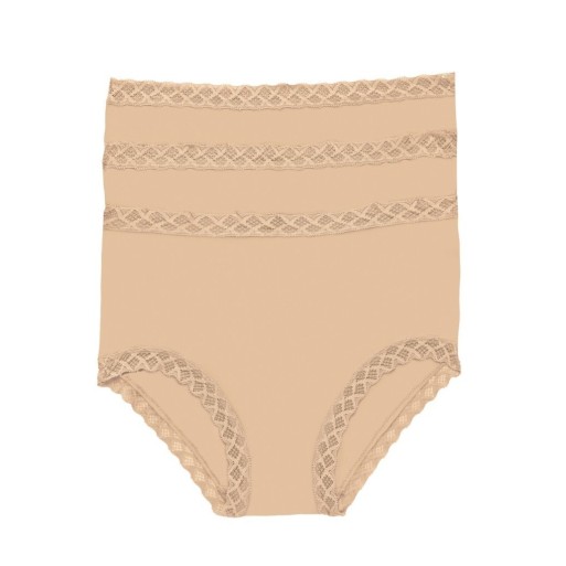 Natori Women's Bliss Full Brief Panty - 3 Pack in Beige | Size XL | HerRoom.com